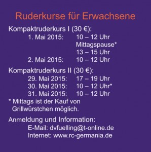 Schnupperruderkurse 2015